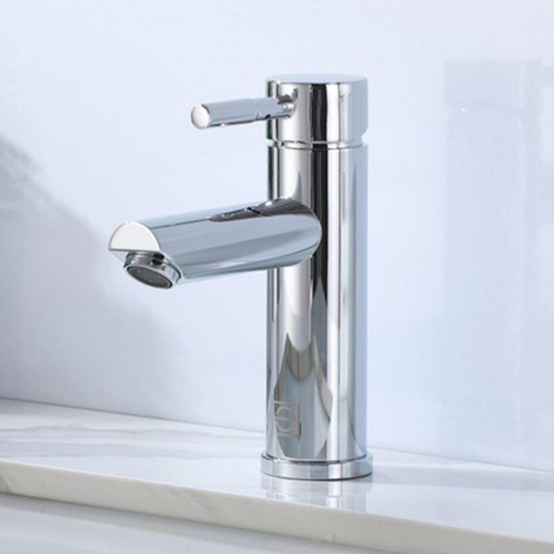 Single Hole Single Handle Bathroom Faucet In Chrome Chrome Finish - KITCHEN & BATH by Joshua Marshal