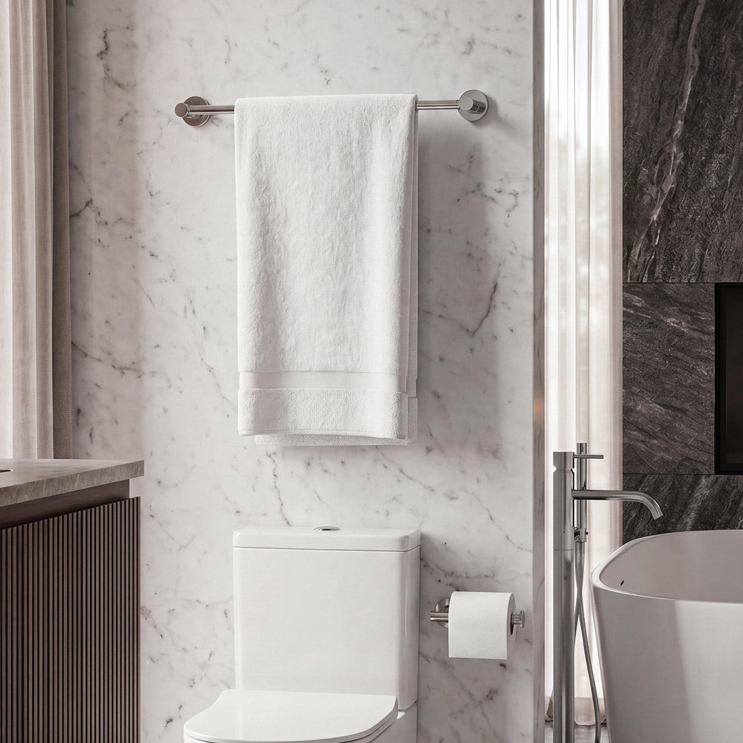 2-Piece Bathroom Hardware Set In Chrome Chrome Finish - KITCHEN & BATH by Joshua Marshal