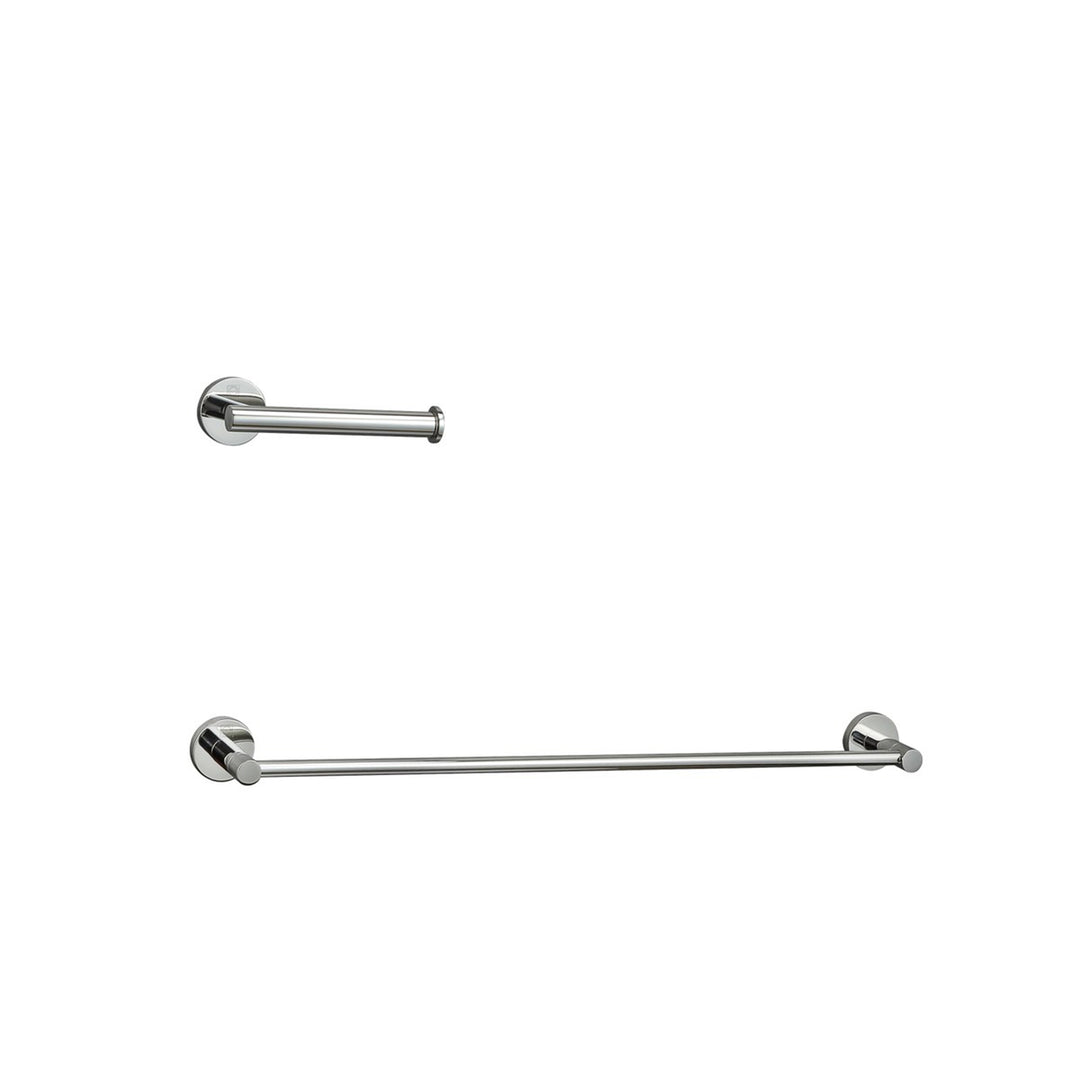 2-Piece Bathroom Hardware Set In Chrome - View 3 - Joshua Marshal