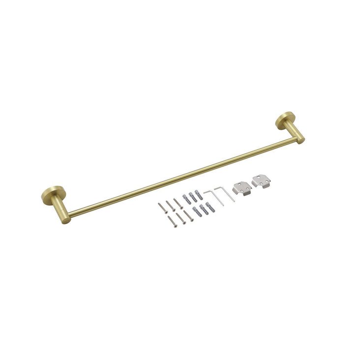 3-Piece Bathroom Hardware Set In Brushed Gold - View 6 - Joshua Marshal