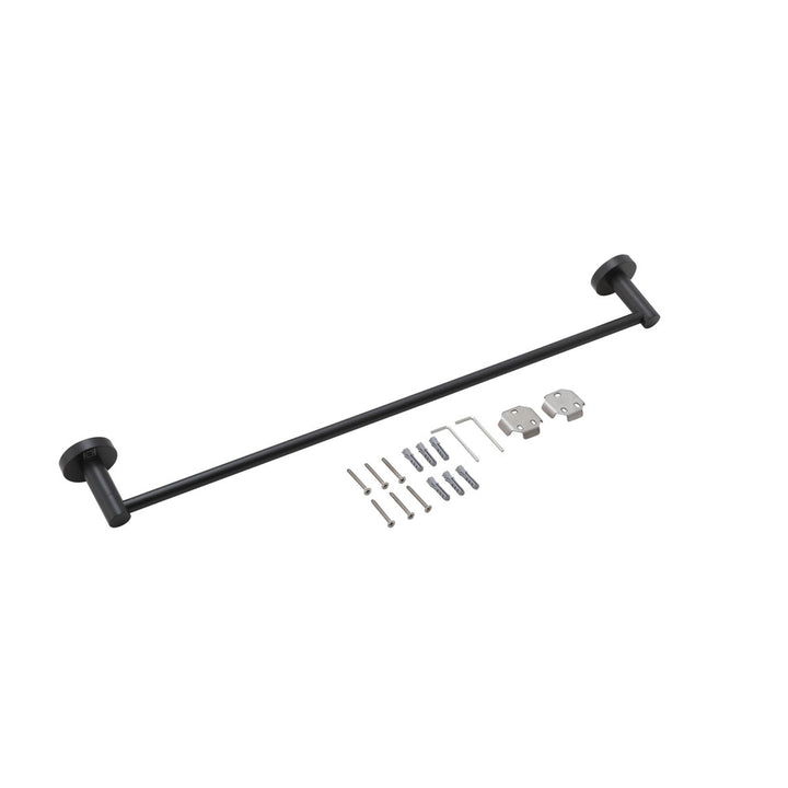 3-Piece Bathroom Hardware Set In Matte Black - View 6 - Joshua Marshal