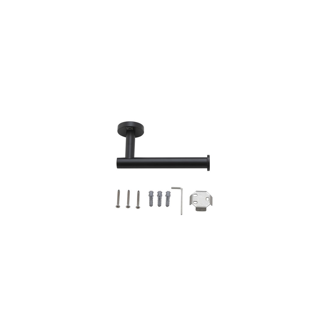 3-Piece Bathroom Hardware Set In Matte Black - View 5 - Joshua Marshal