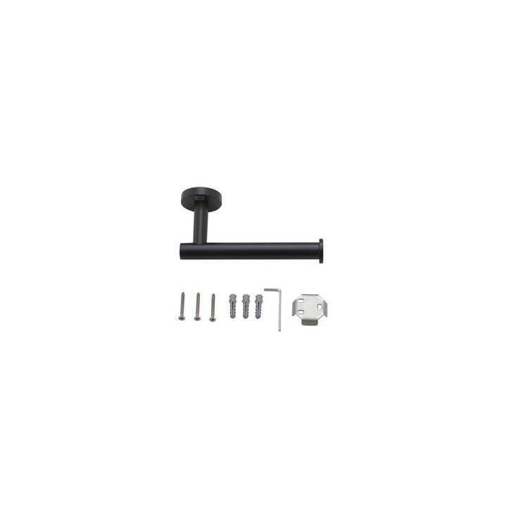 4-Piece Bathroom Hardware Set In Matte Black - View 6 - Joshua Marshal