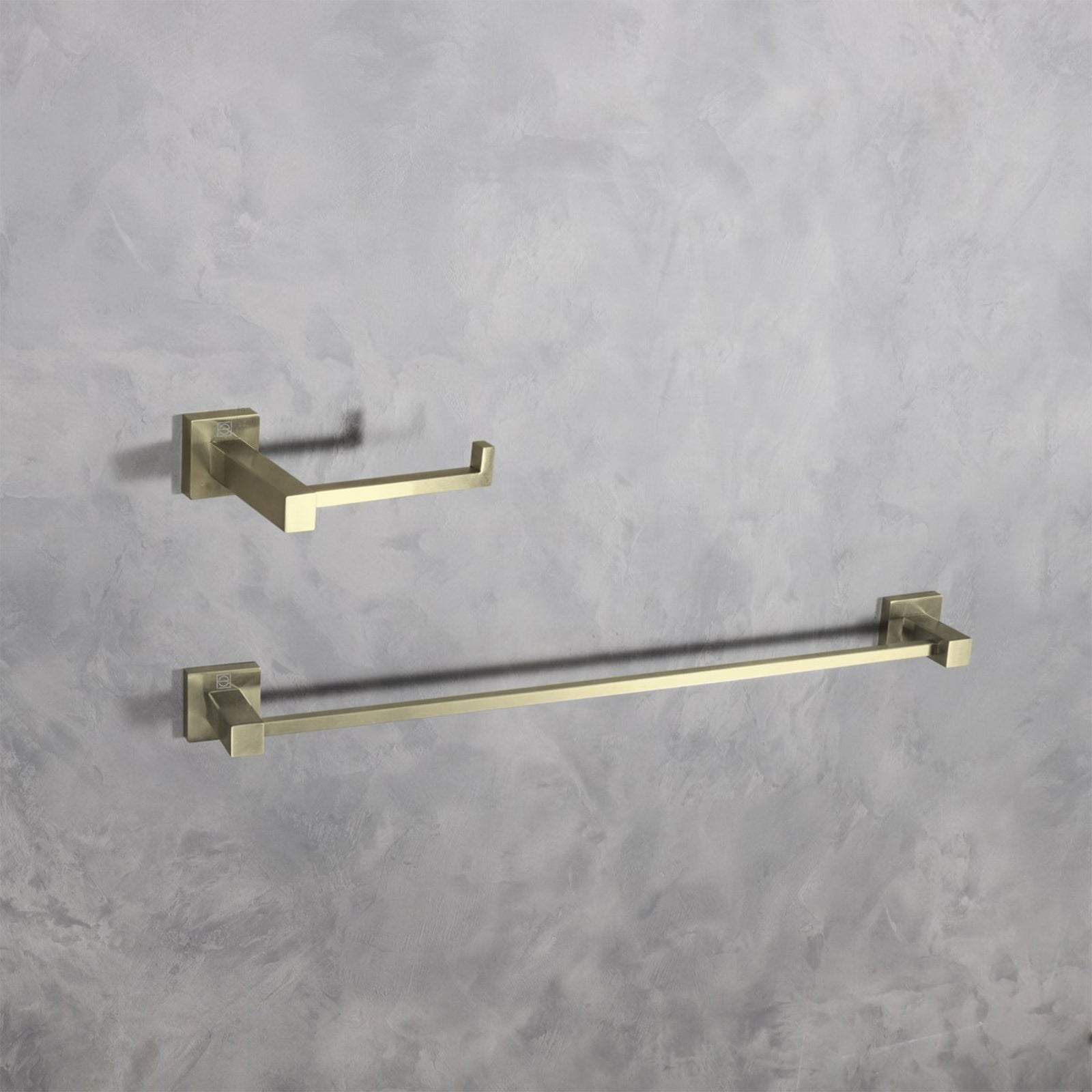 2-Piece Bathroom Hardware Set In Brushed Gold Brushed Gold Finish - KITCHEN & BATH by Joshua Marshal