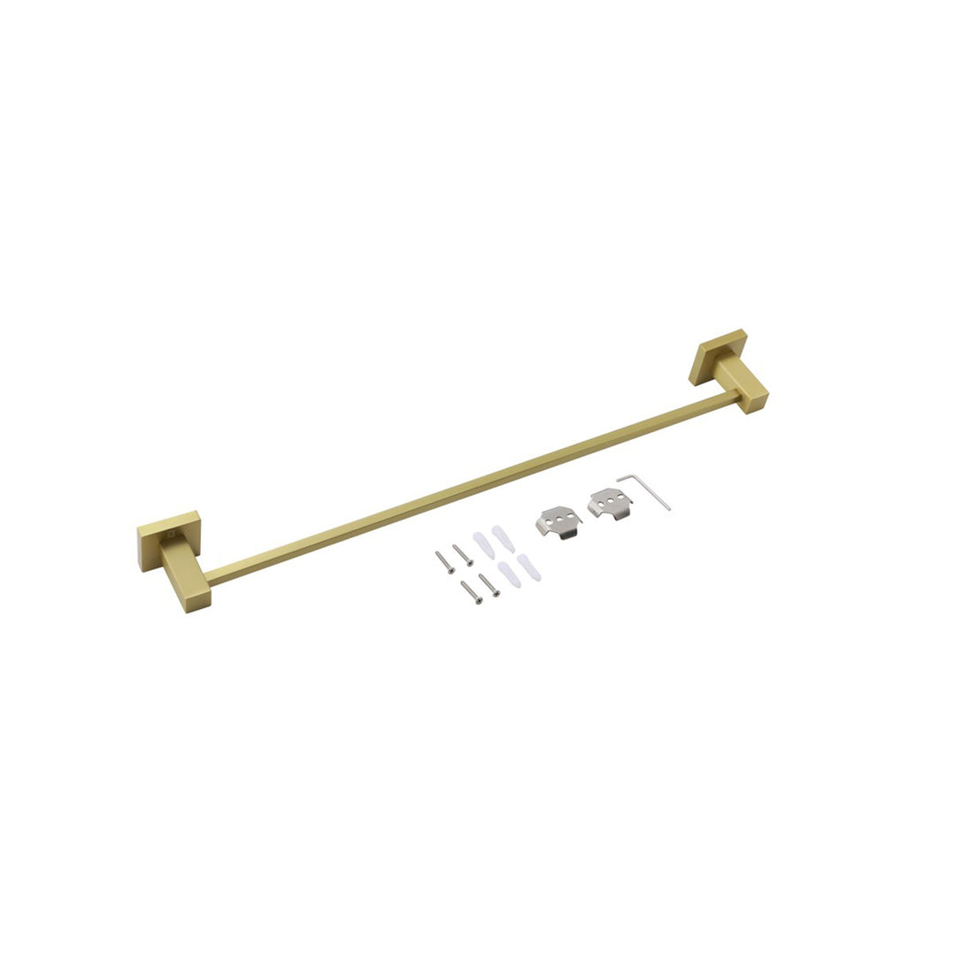 2-Piece Bathroom Hardware Set In Brushed Gold - View 4 - Joshua Marshal