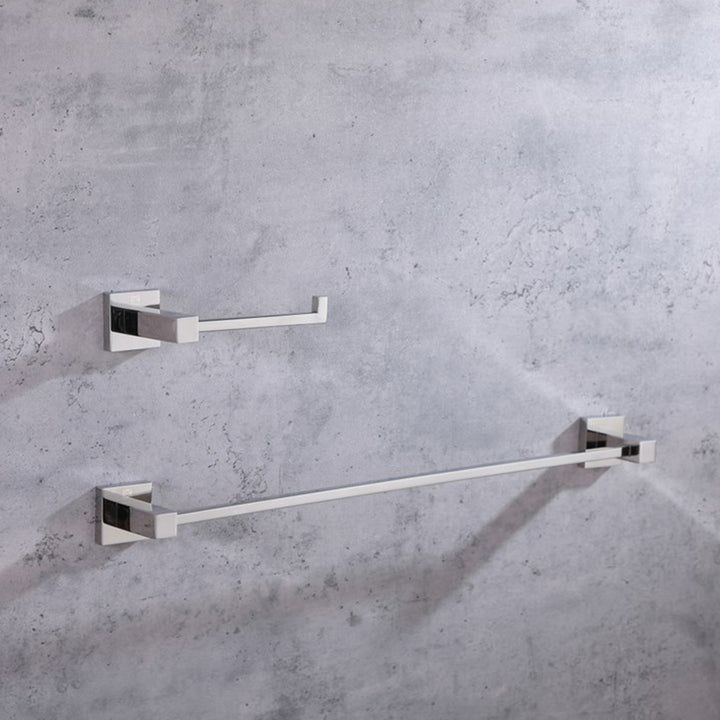 2-Piece Bathroom Hardware Set In Chrome Chrome Finish - KITCHEN & BATH by Joshua Marshal