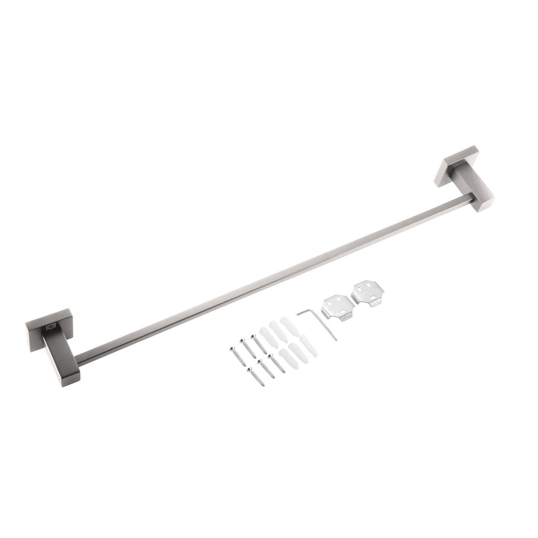 3-Piece Bathroom Hardware Set In Brushed Nickel - View 6 - Joshua Marshal