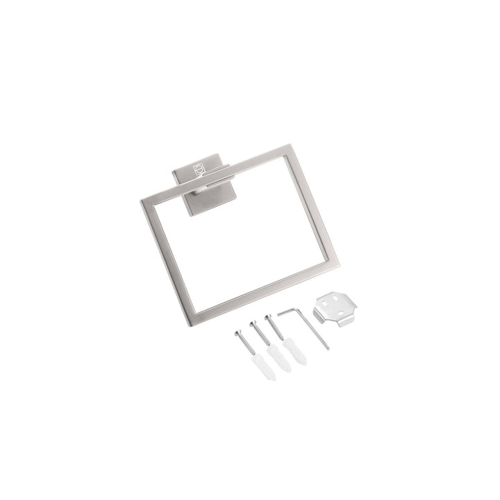 3-Piece Bathroom Hardware Set In Brushed Nickel - View 6 - Joshua Marshal
