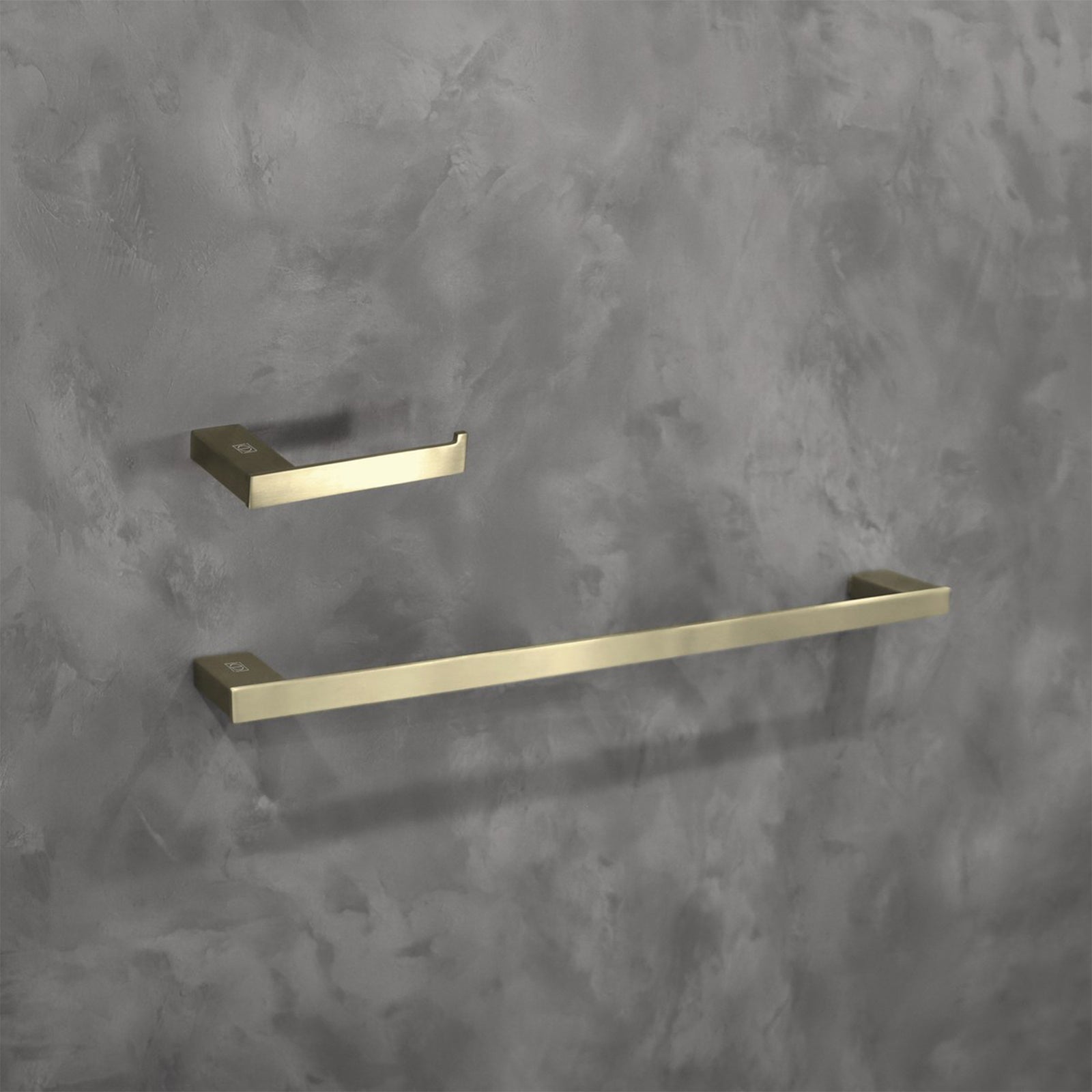 2-Piece Bathroom Hardware Set In Brushed Gold Brushed Gold Finish - KITCHEN & BATH by Joshua Marshal