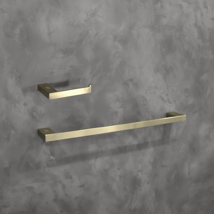 2-Piece Bathroom Hardware Set In Brushed Gold Brushed Gold Finish - KITCHEN & BATH by Joshua Marshal