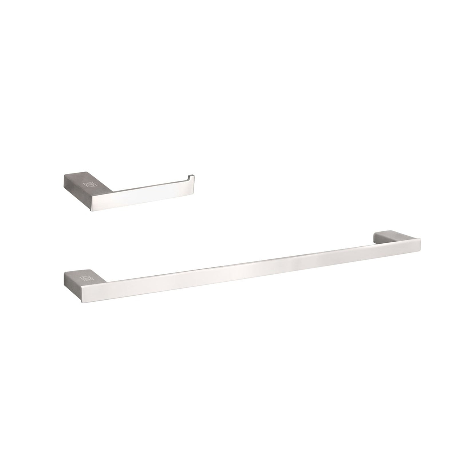 2-Piece Bathroom Hardware Set In Brushed Nickel - View 2 - Joshua Marshal