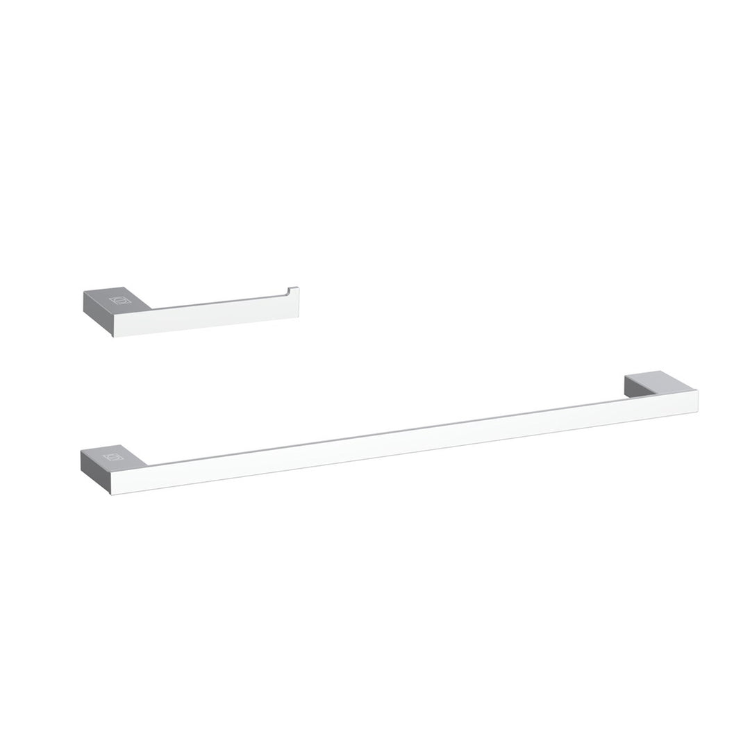2-Piece Bathroom Hardware Set In Chrome