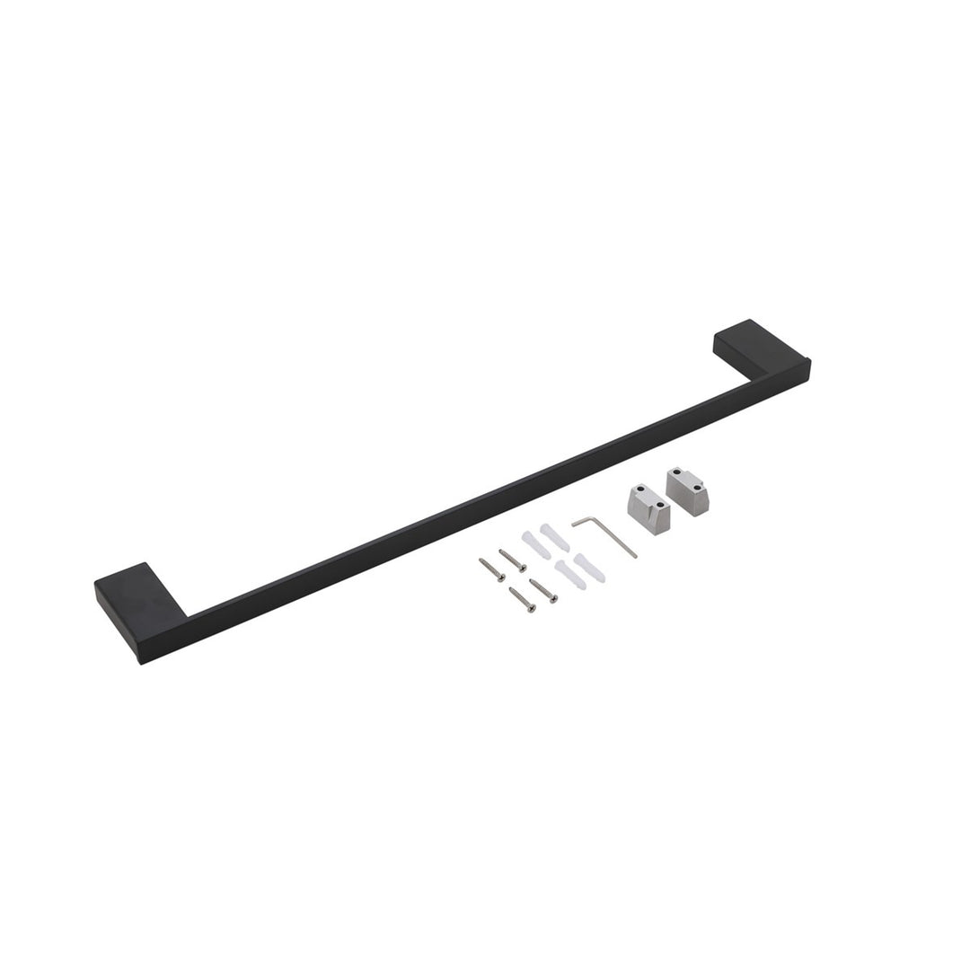 3-Piece Bathroom Hardware Set In Matte Black - View 5 - Joshua Marshal