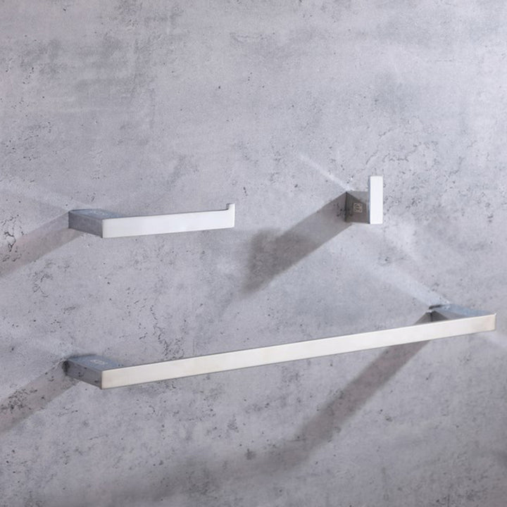 3-Piece Bathroom Hardware Set In Chrome Chrome Finish - KITCHEN & BATH by Joshua Marshal