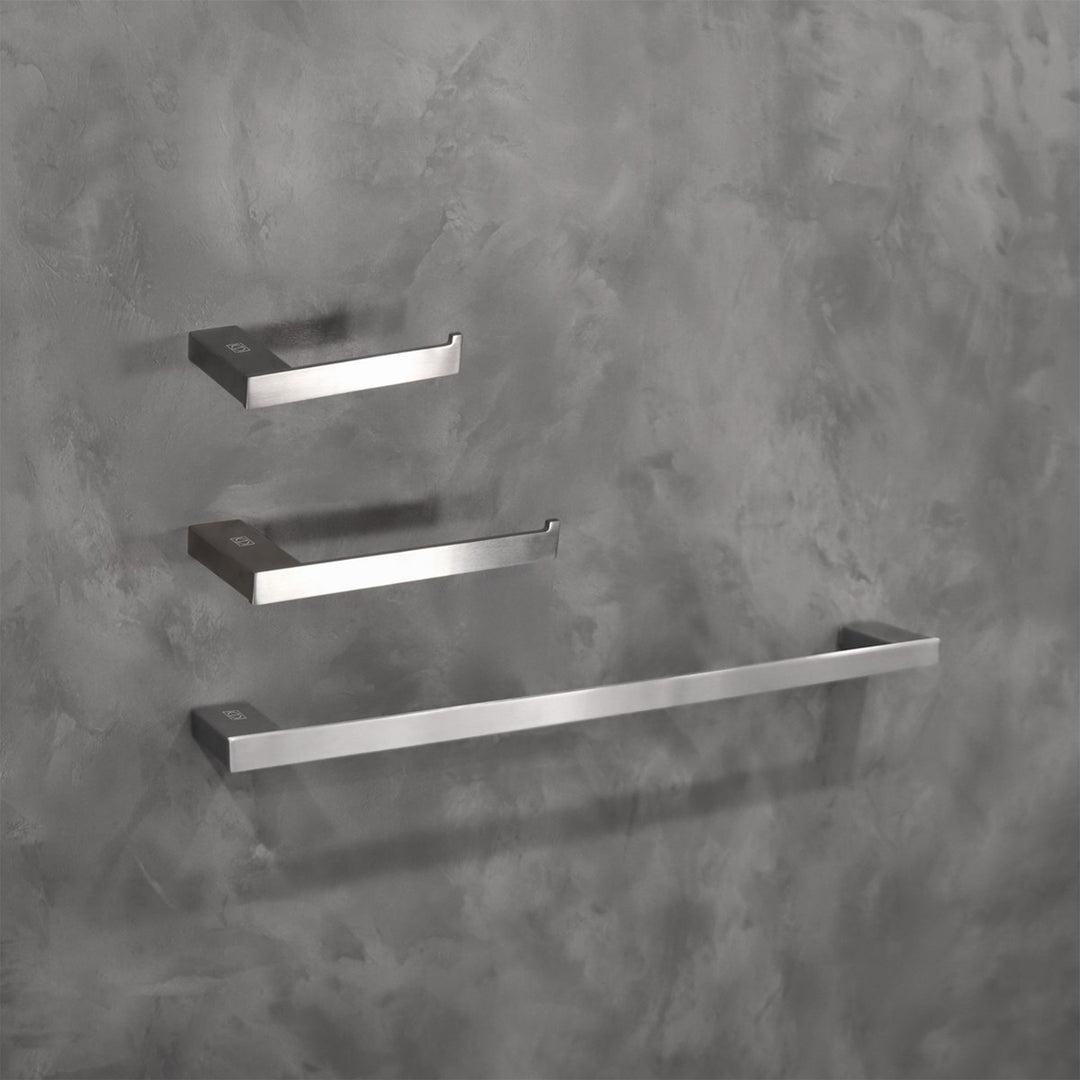 3-Piece Bathroom Hardware Set In Brushed Nickel Brushed Nickel Finish - KITCHEN & BATH by Joshua Marshal