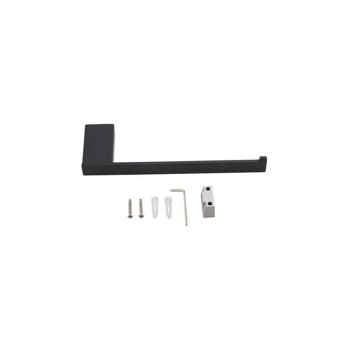 3-Piece Bathroom Hardware Set In Matte Black - View 5 - Joshua Marshal