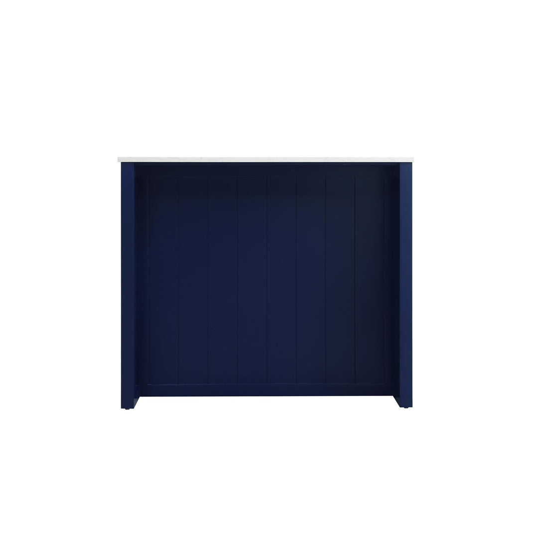 42 Inch Kitchen Island In Blue - View 5 - Joshua Marshal