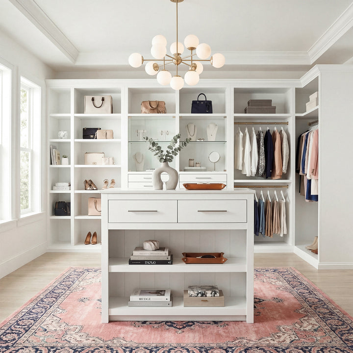 42 Inch Kitchen Island In White - View 2 - Joshua Marshal