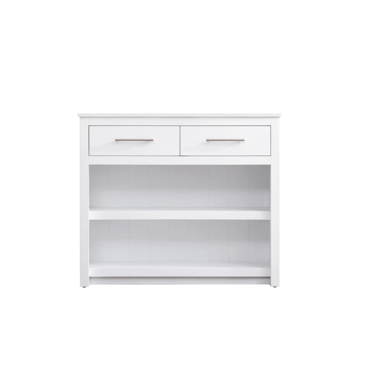 42 Inch Kitchen Island In White - View 3 - Joshua Marshal