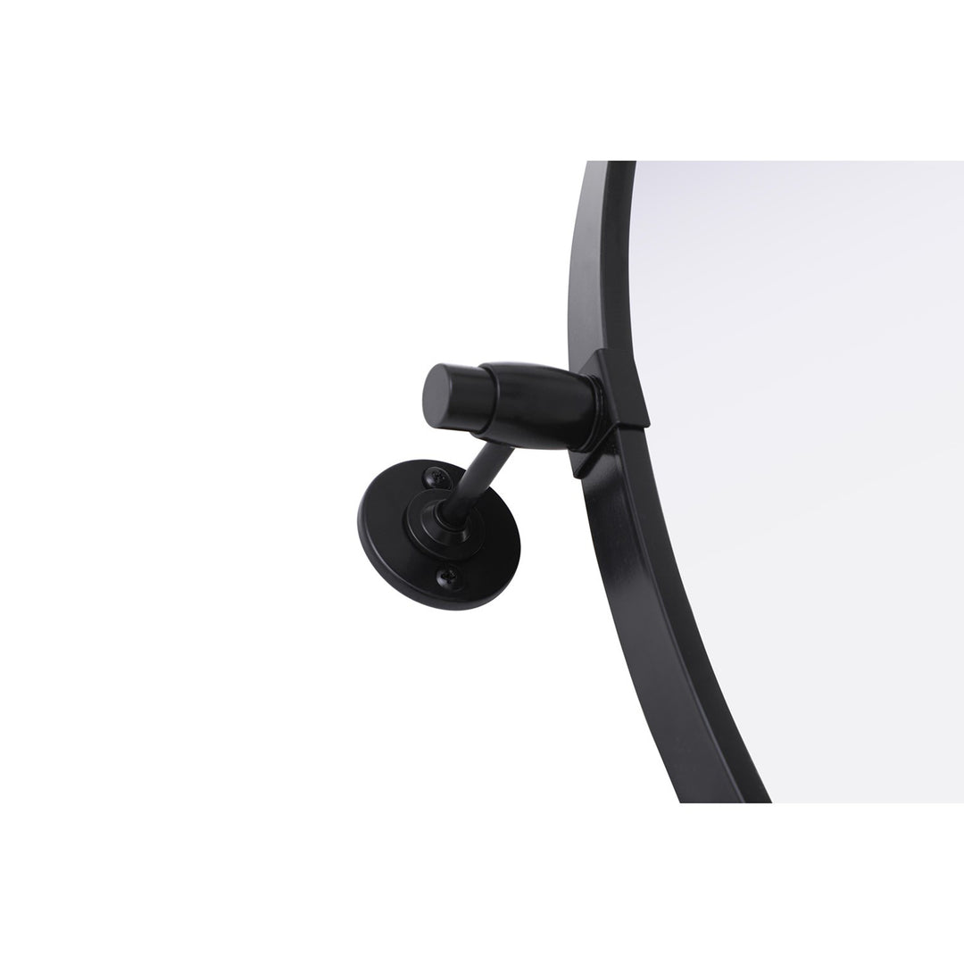 24X24 Pivot Mirror In Black - View 4 - Joshua Marshal