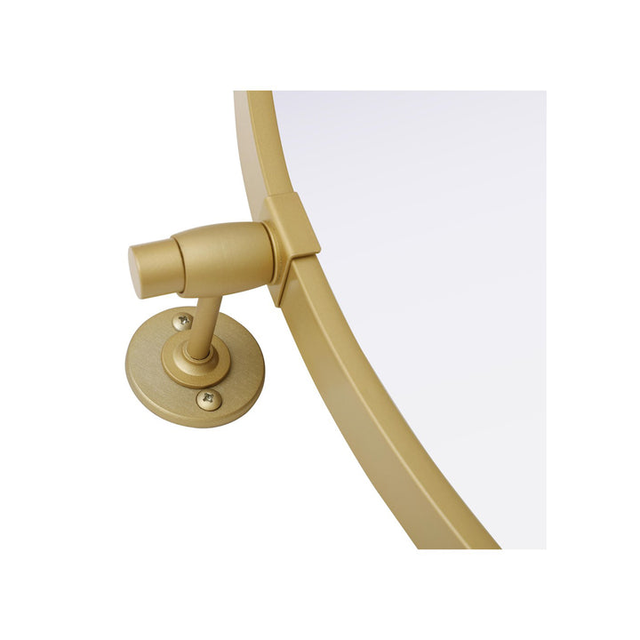 24X24 Pivot Mirror In Brass - View 5 - Joshua Marshal