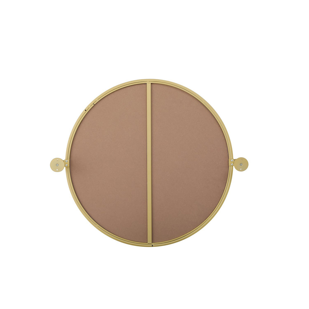 24X24 Pivot Mirror In Brass - View 6 - Joshua Marshal