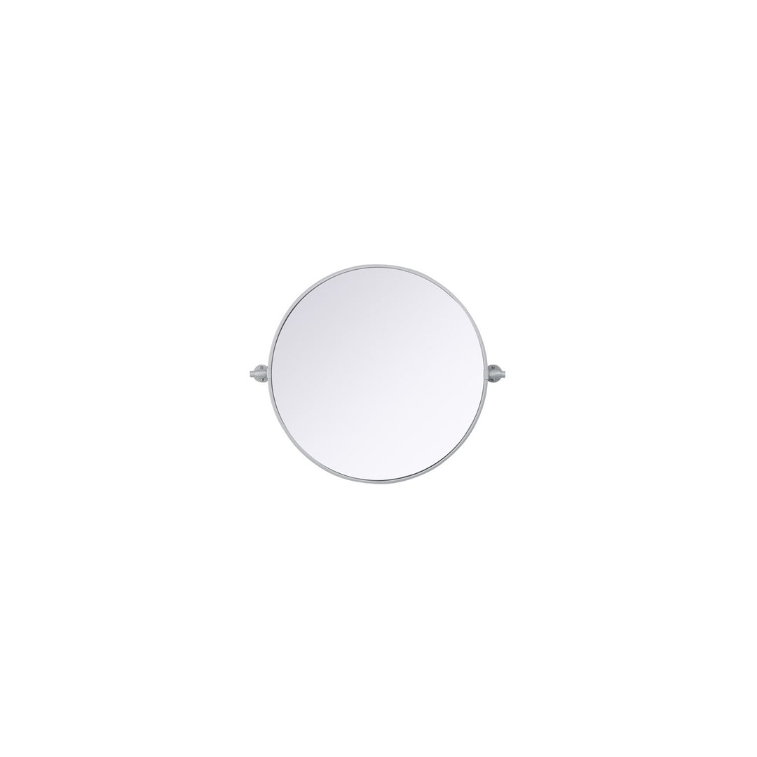 24X24 Pivot Mirror In Silver - View 3 - Joshua Marshal