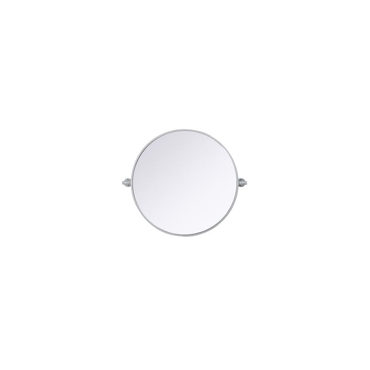 24X24 Pivot Mirror In Silver - View 3 - Joshua Marshal
