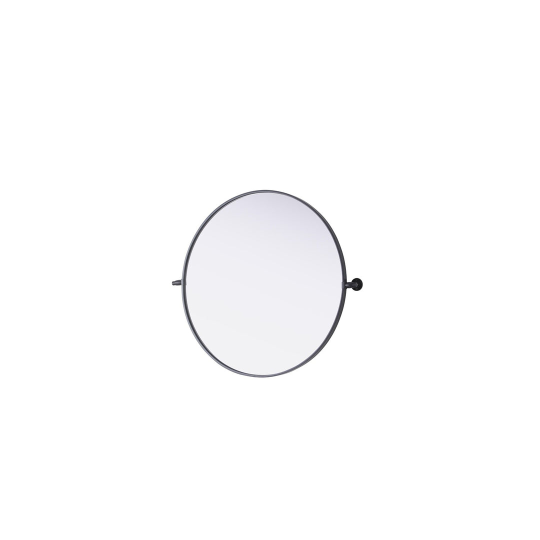 30X30 Pivot Mirror In Black - View 4 - Joshua Marshal