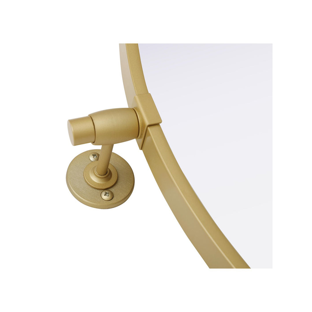 30X30 Pivot Mirror In Brass - View 5 - Joshua Marshal