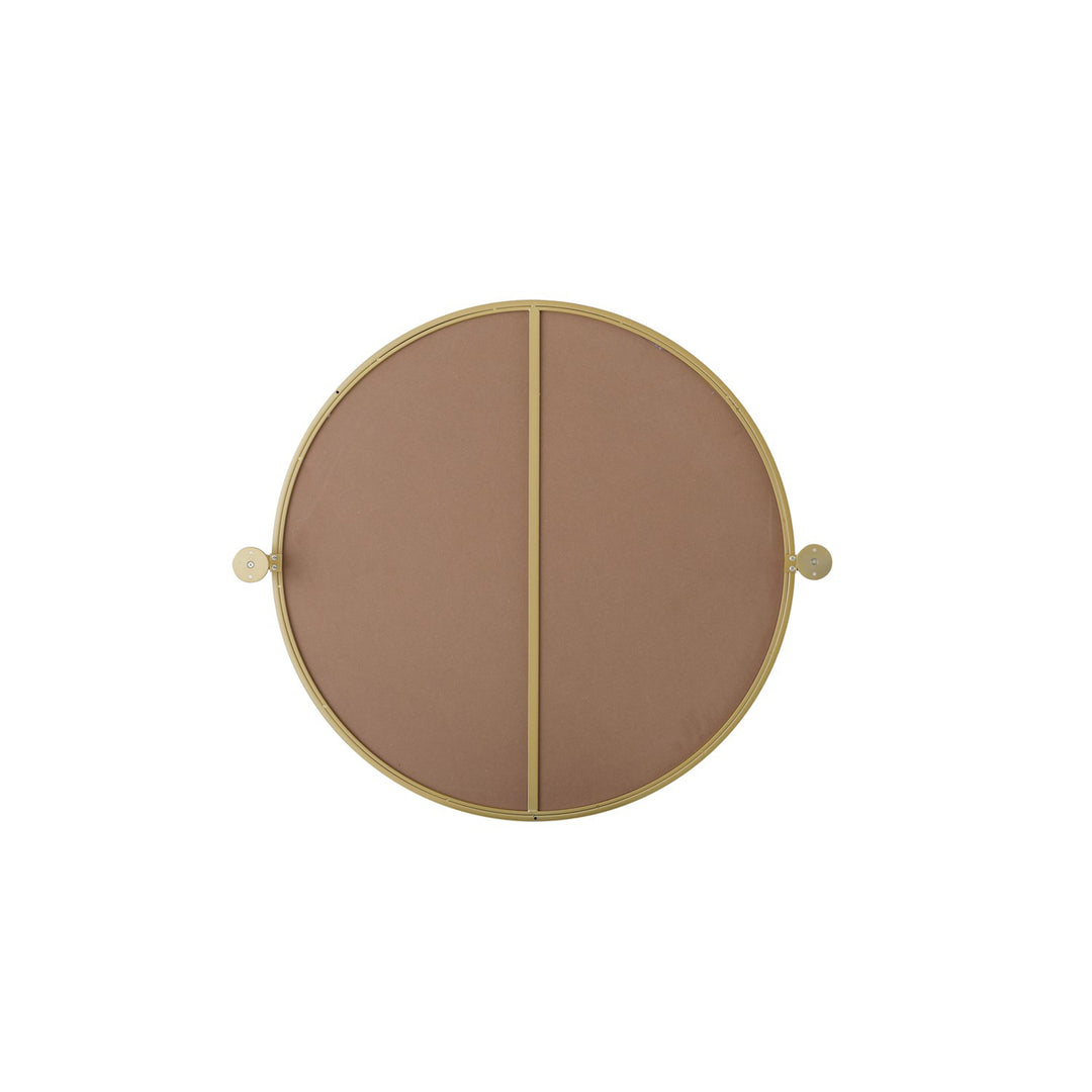 30X30 Pivot Mirror In Brass - View 6 - Joshua Marshal