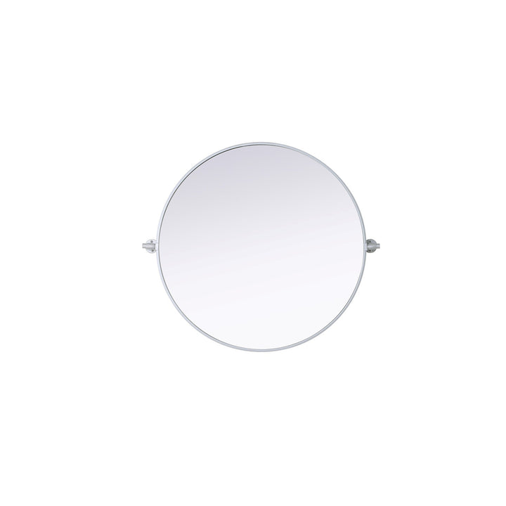 30X30 Pivot Mirror In Silver - View 3 - Joshua Marshal