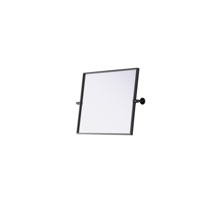 20X24 Pivot Mirror In Black - View 4 - Joshua Marshal