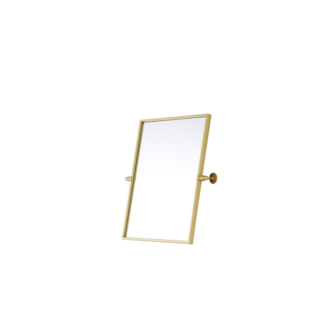 20X24 Pivot Mirror In Brass - View 5 - Joshua Marshal