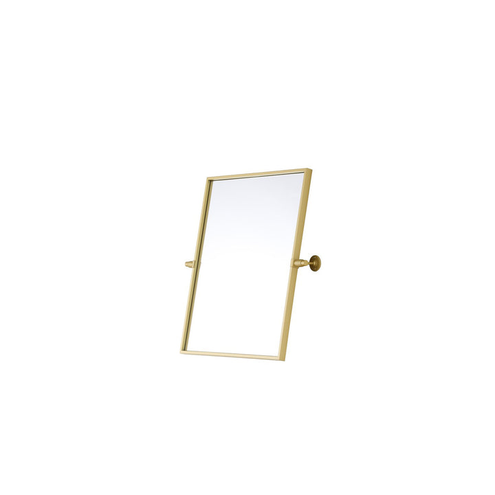 20X24 Pivot Mirror In Brass - View 5 - Joshua Marshal