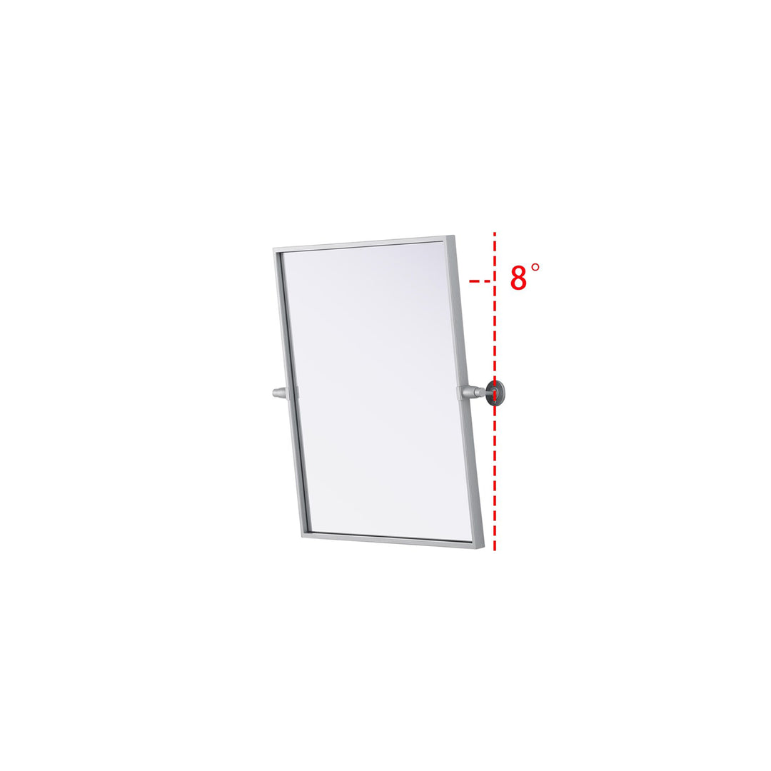 20X24 Pivot Mirror In Silver - View 6 - Joshua Marshal