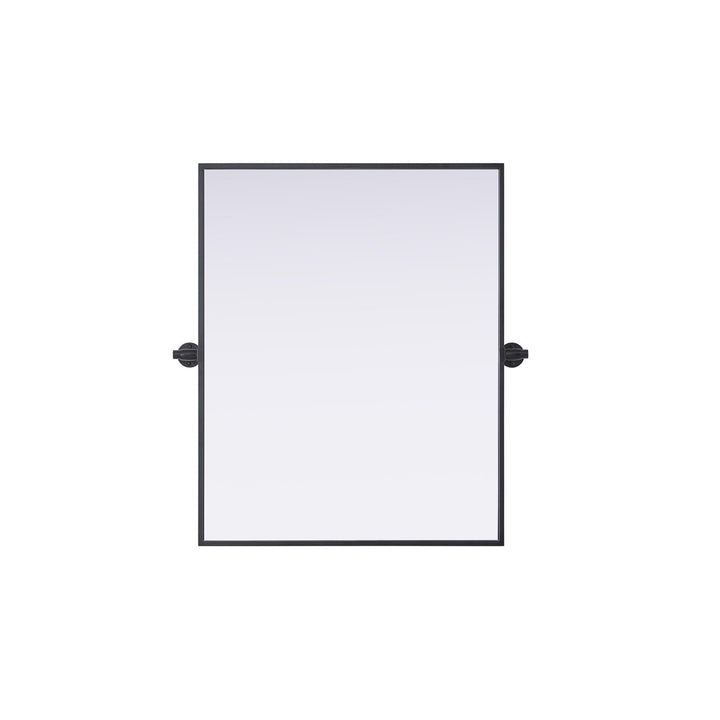 24X30 Pivot Mirror In Black - View 3 - Joshua Marshal