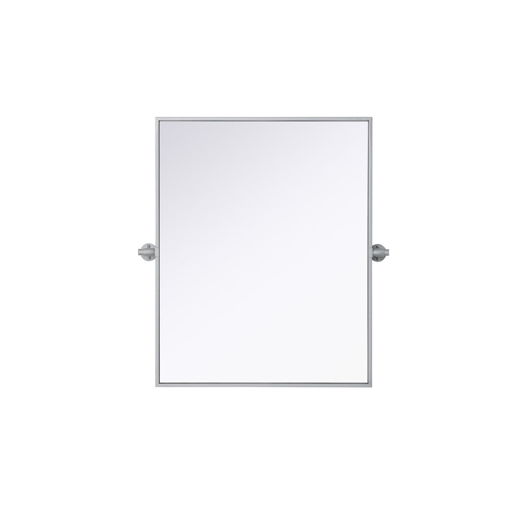24X30 Pivot Mirror In Silver - View 3 - Joshua Marshal
