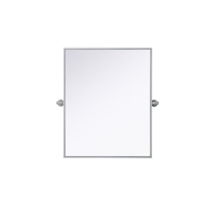 24X30 Pivot Mirror In Silver - View 3 - Joshua Marshal