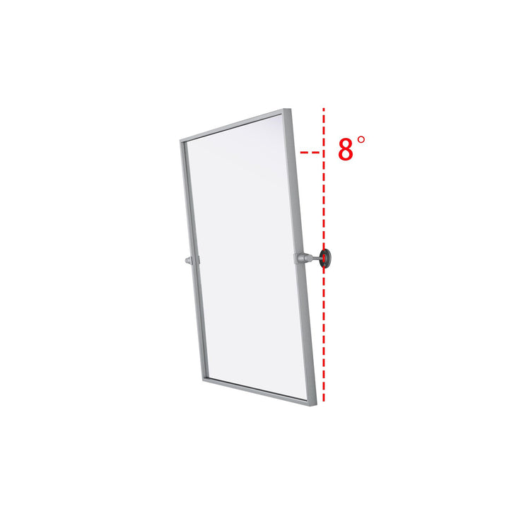 24X30 Pivot Mirror In Silver - View 6 - Joshua Marshal