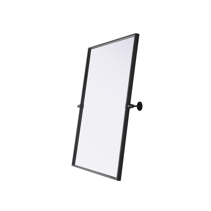 24X32 Pivot Mirror In Black - View 4 - Joshua Marshal