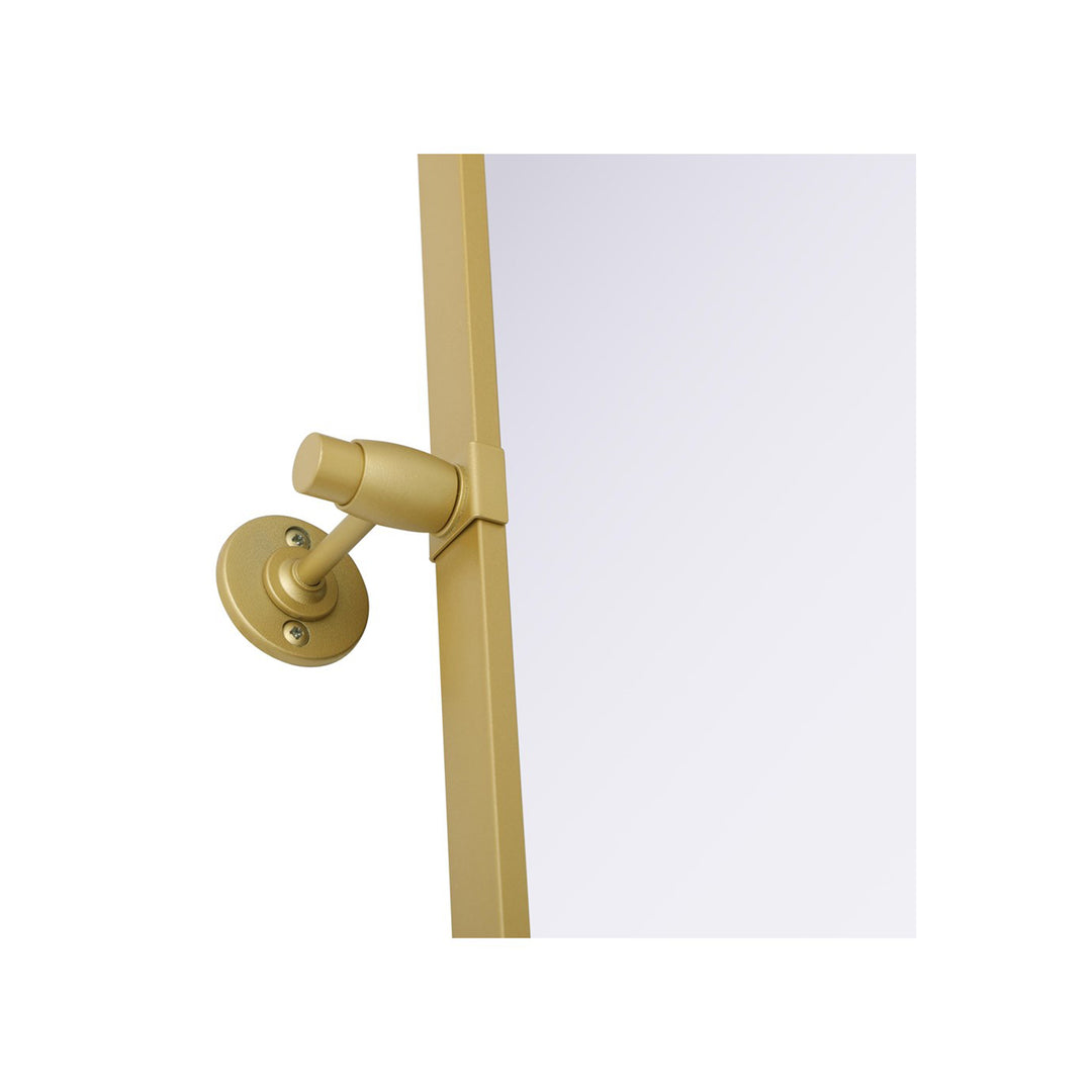 24X32 Pivot Mirror In Brass - View 5 - Joshua Marshal