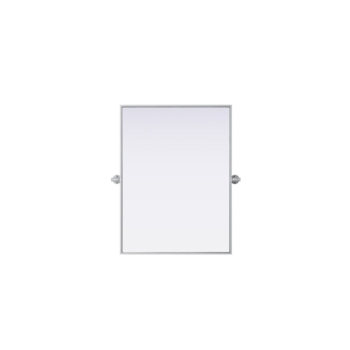 24X32 Pivot Mirror In Silver - View 3 - Joshua Marshal