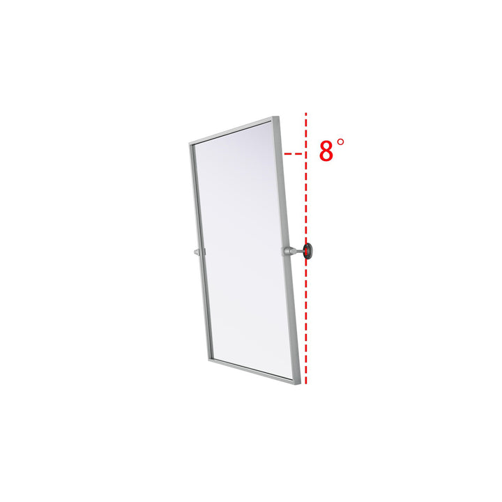 24X32 Pivot Mirror In Silver - View 6 - Joshua Marshal