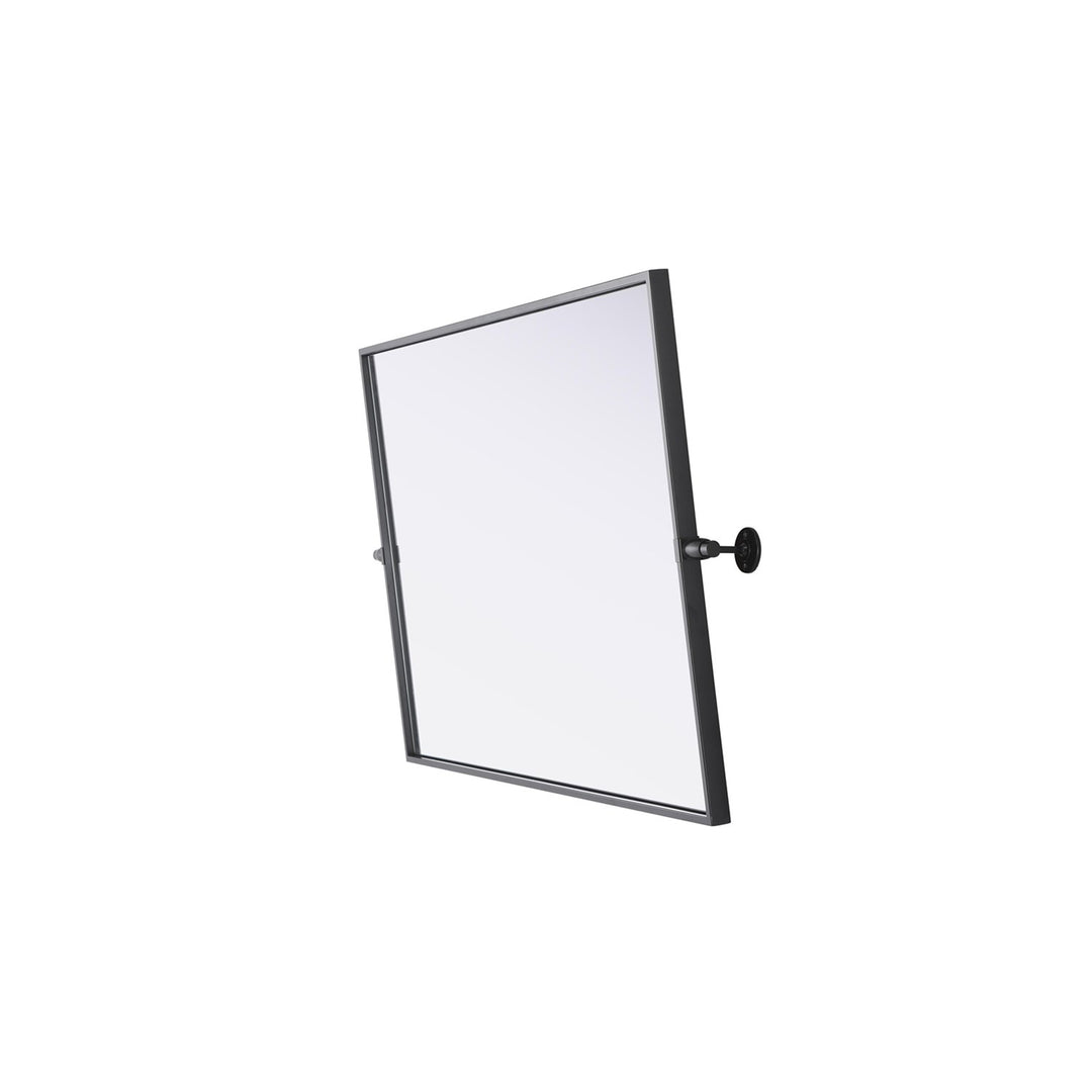 24X36 Pivot Mirror In Black - View 4 - Joshua Marshal
