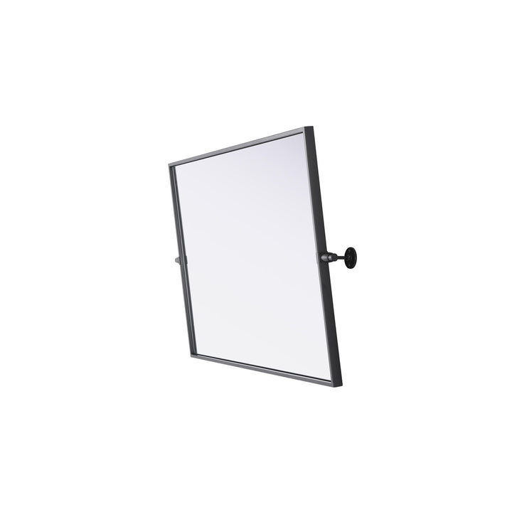 24X36 Pivot Mirror In Black - View 4 - Joshua Marshal