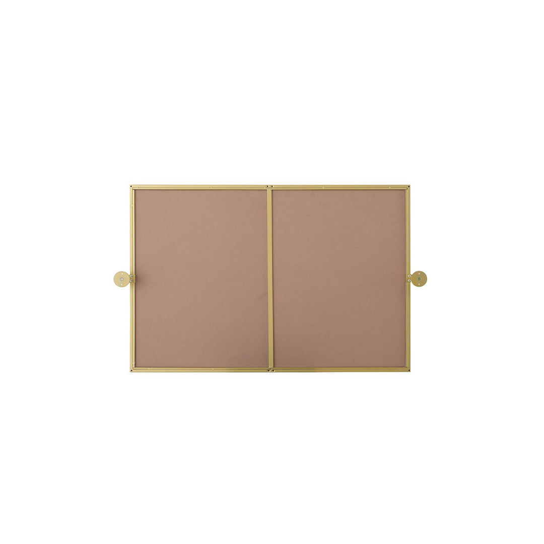 24X36 Pivot Mirror In Brass - View 6 - Joshua Marshal