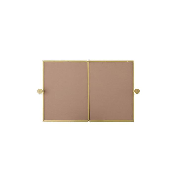 24X36 Pivot Mirror In Brass - View 6 - Joshua Marshal