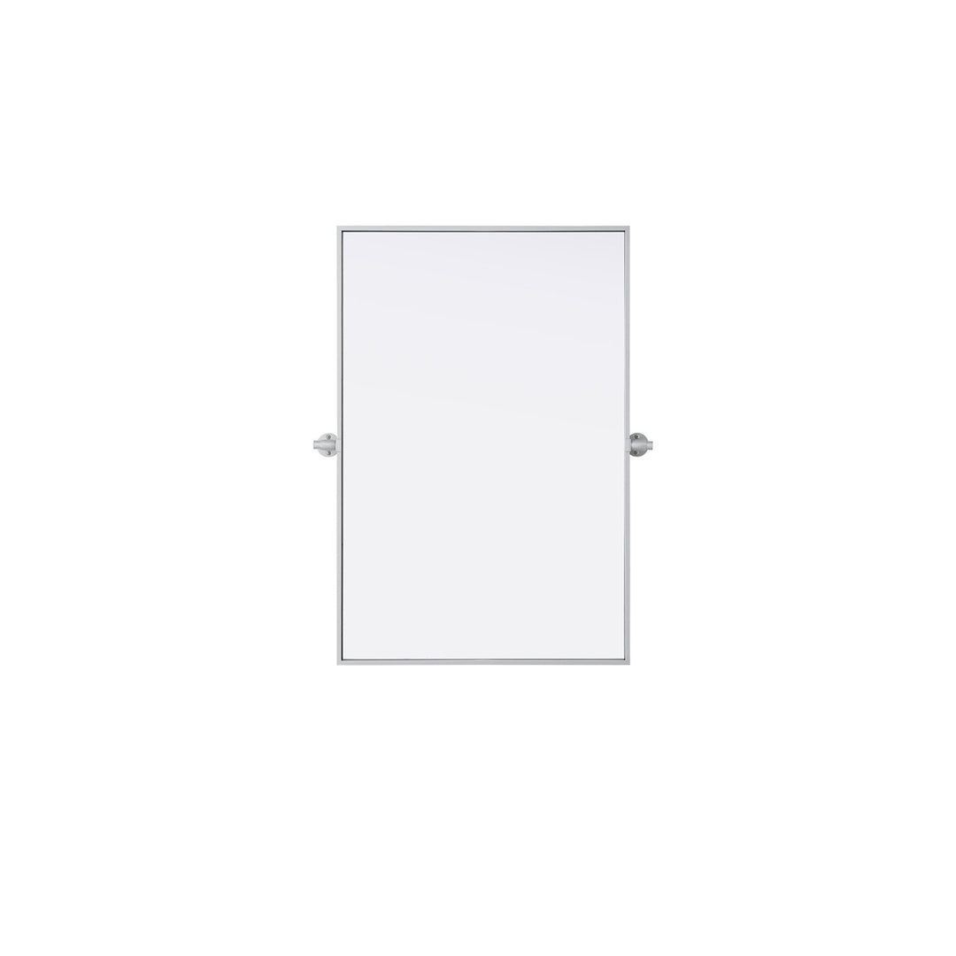 24X36 Pivot Mirror In Silver - View 3 - Joshua Marshal