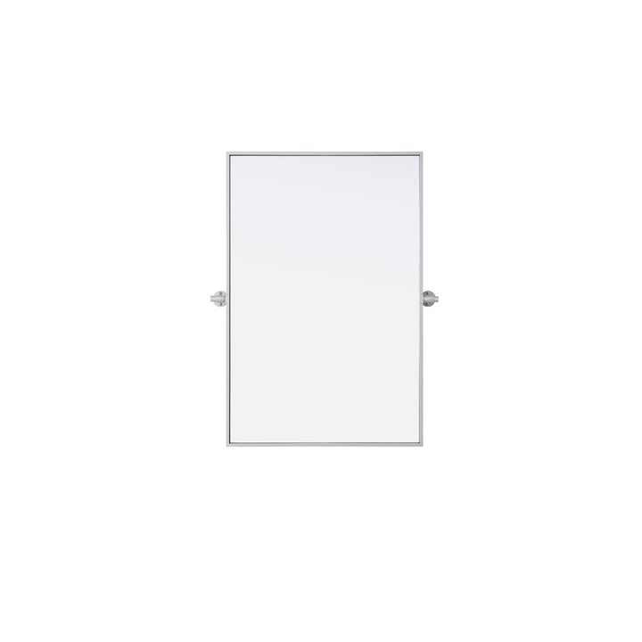 24X36 Pivot Mirror In Silver - View 3 - Joshua Marshal